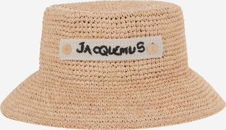 Jacquemus Bast-Fischerhut mit Logo
