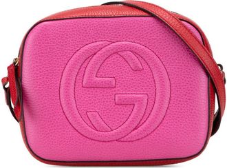 Gucci Pre-owned Gucci Small Bicolor Leather Soho Disco Crossbody Ladies 431567 520981