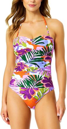 Anne Cole Twist Front Strapless One-Piece