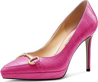 Castamere Femmes Slingback Bloc Chunky Haut High Talon Heel Fermé Pointu Bout Escarpins Dress Mariage Party Chaussures 9 CM Heels Rouge Bourgogne 36 EU Dès 59,99 € - Sur