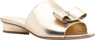 Ferragamo Viva Bow 6Mm Leather Slide