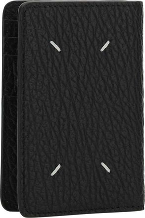 Maison Margiela Mens Card Holder Calf Leather Black Umbrellas Accessory