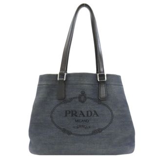 Prada Blue Denim Tote Bag (Pre-Owned)