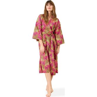 Printfresh Robe in Hot Pink at Nordstrom, Size Xx-Small