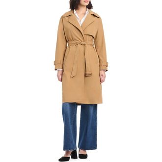 Kate Spade New York Water Resistant Belted Trench Coat in Camel at Nordstrom Rack, Size X-Large