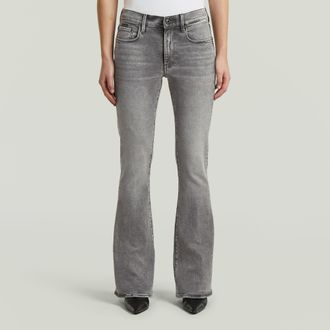 G-Star 3301 Flare Jeans - Grijs - Dames