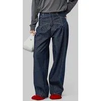 Ganni Slub Denim Corset Jeans