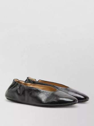Mars&egrave;ll strascico leather ballerina shoes elastic trim