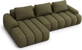 CXL by Christian Lacroix Sof&aacute; cama esquinero con ba&uacute;l 3 plazas tejido estructural verde