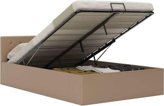 vidaXL Cama Canap&eacute; Hidr&aacute;ulica Sin Colch&oacute;n Capuchino 120x200 Cm Vidaxl