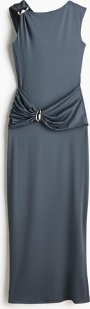 H&M Draped dress - Grau