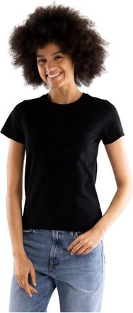 Pinko Bussolotto T-Shirt - Dames - T-shirts - Zwart - S - Katoen - Tops