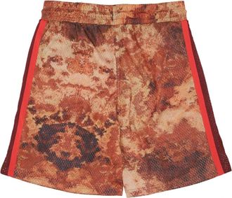 Dolly Noire Mesh Basketball Shorts Orange - Heren - Korte Broeken - Veelkleurig - M - Polyester - Korte Broeken
