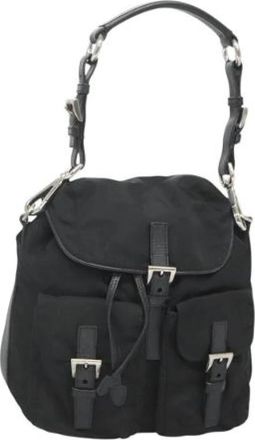 Prada Pre-owned Nylon prada-bags - Dames - Vintage Handtas - Zwart - ONE Size - Nylon - Vintage