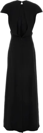 Jil Sander Womens Virgin Wool Dress Black Primario