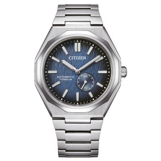Citizen Super Titanium Zenshin 60 Heren Horloge Zilverkleurig NK5020-58M