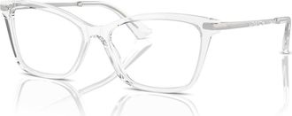 Dolce & Gabbana 56mm Rectangle optical glasses in Transparent at Nordstrom