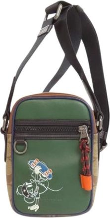Coach Pre-owned Cross Body Bags, female, Green, Size: ONE SIZE Pre-owned Plastic Shoulder Bag