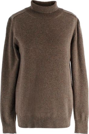 Victoria Beckham Khaki Cashmere Turtle Neck Jumper Size XXS