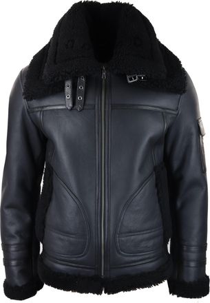 TruClothing Shearling Sheepskin Zipped Coat