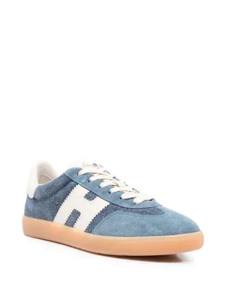 Hogan Panelled Suede Sneaker - Blue