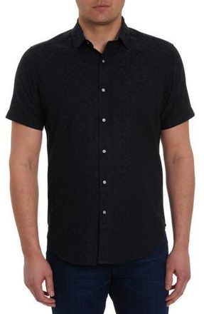 Robert Graham Bayview Woven Shirt in Black at Nordstrom Rack, Size Xxx-Large