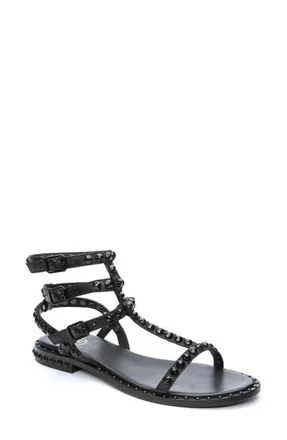 Ash Play Bis Sandal in Black/black at Nordstrom, Size 35