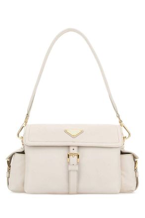 Prada Natural Logo Medium Shoulder Bag