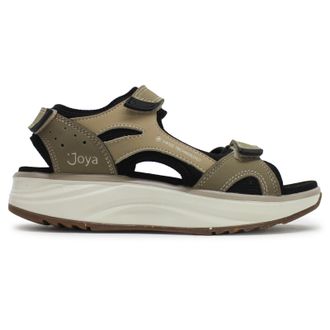 Joya Komodo Leather Textile Womens Comfort Sandals - Beige - Size:UK 6.5