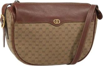 Gucci Pre-owned Cross Body Bags, female, Beige, Size: ONE SIZE Pre-owned Vintage Plastic Cross Body Bag