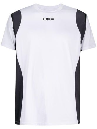 Off-white logo-print performance T-shirt - men - Polyester/Elastane - M