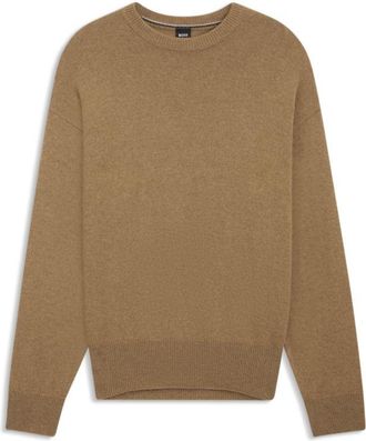 BOSS Virgin-wool sweater in a relaxed fit