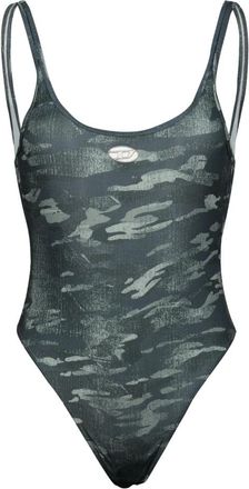 Diesel Dames, Badkleding, Grijs, Maat: XS Synthetisch