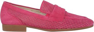 Gabor Schoenen, Dames, Roze, 40 EU, Suède, Roze Loafer - Elastische Sluiting