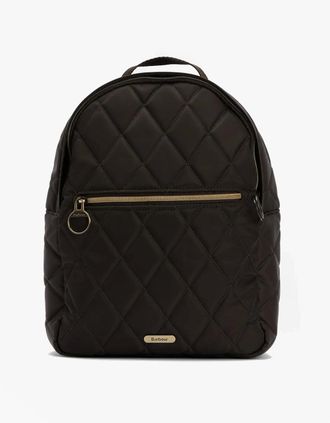 Barbour Womens Barbour QUILTED Womens Backpack Olive - Green