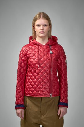 Moncler Corbelin Diamond-Quilted Hooded Down Jacket