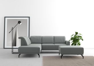 Sit&more Ecksofa »Bailando L-Form« wahlweise mit Kopfteilverstellung und Vorziehsitz, motorisch