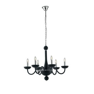 Netlighting ALFIERE 6 Light Chandeliers Black 74x59cm | Size: 74x59 cm