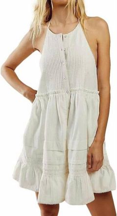 Free People Desert Days Mini Dress In White