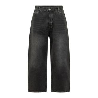 STUDIO NICHOLSON Heren, Jeans, Zwart, Maat: S Katoen