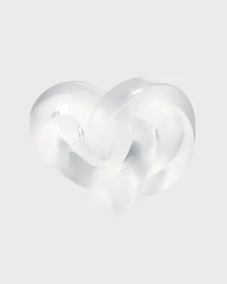 Lalique Clear Heart Paperweight