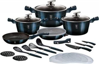 Berlinger Haus Berlinger Haus Bh-7183 Juego De Cocina De 22 Piezas Aguamarina