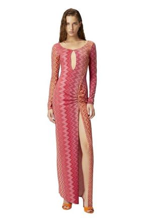 Missoni Cover Up Dress In Stretch Nylon Zig Zag Lam&eacute; in Red at Nordstrom, Size 46 It