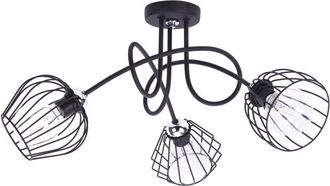 OEM L&aacute;mpara De Ara&ntilde;a Industrial De 3 Bombillas Sobre La Mesa Del Loft