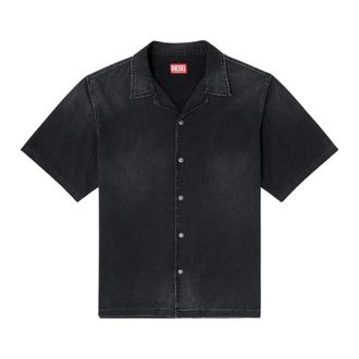 Diesel Denim Shirts - Heren - Spijkeroverhemden - Zwart - M - Denim - Overhemden