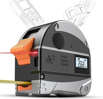 OEM Cinta M&eacute;trica Digital, Cinta M&eacute;trica Con Tel&eacute;metro L&aacute;ser 2 En 1, Cinta M&eacute;trica L&aacute;ser De 40 M Con Medidor De Distancia Digital De 5 M, Herramienta De M
