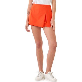 English Factory Slit Detail Skort in Orange at Nordstrom, Size X-Small