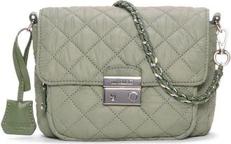 MZ Wallace Small Crosby Lock Quilted Nylon Crossbody Bag in Agave Green at Nordstrom