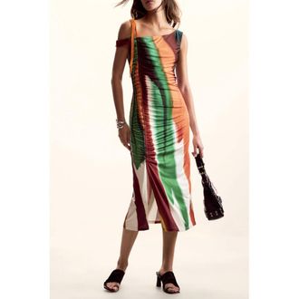 Desigual Marrone Polyester Damesjurk