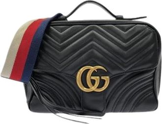 Gucci Pre-owned Borsa a Spalla in Pelle GG Marmont - - Pre-owned - Donna - Nero - ONE SIZE